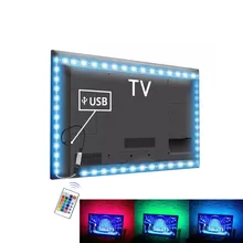 Светодиодная лента Rgb ленты ТВ ПОДСВЕТКА PC Ambilight неоновые светильники Smd 2835 5V Тира светодиоды световых полос для украшения лампа Диодная лента