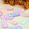 12Pcs 35x18MM Personalized Cotton Name Labels Washable Iron On Tags Sicker Custom Handmade Clothing Fabric Label Sewing Logo ► Photo 2/5