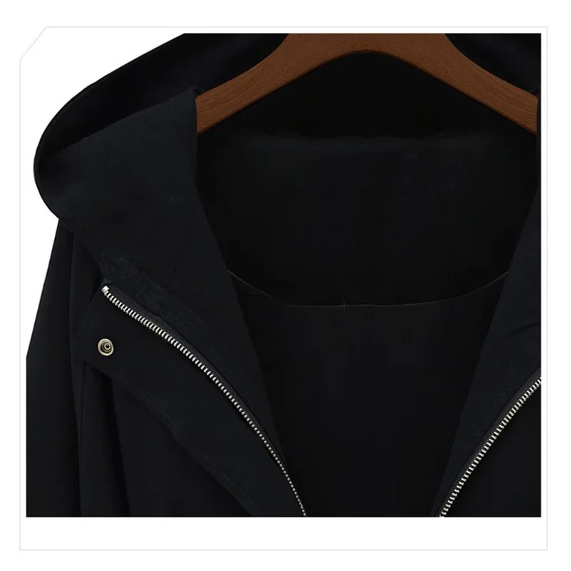 Женская куртка на молнии с капюшоном размера плюс XL-4XL, модное хлопковое пальто с капюшоном для беременных, теплая осенняя и зимняя женская одежда
