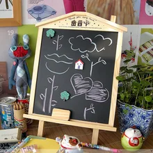 Корейские деревянные хижины могут быть соединены с двойным использованием грифельная доска для сообщений небольшой Магнитный черный доска маленький дом доска