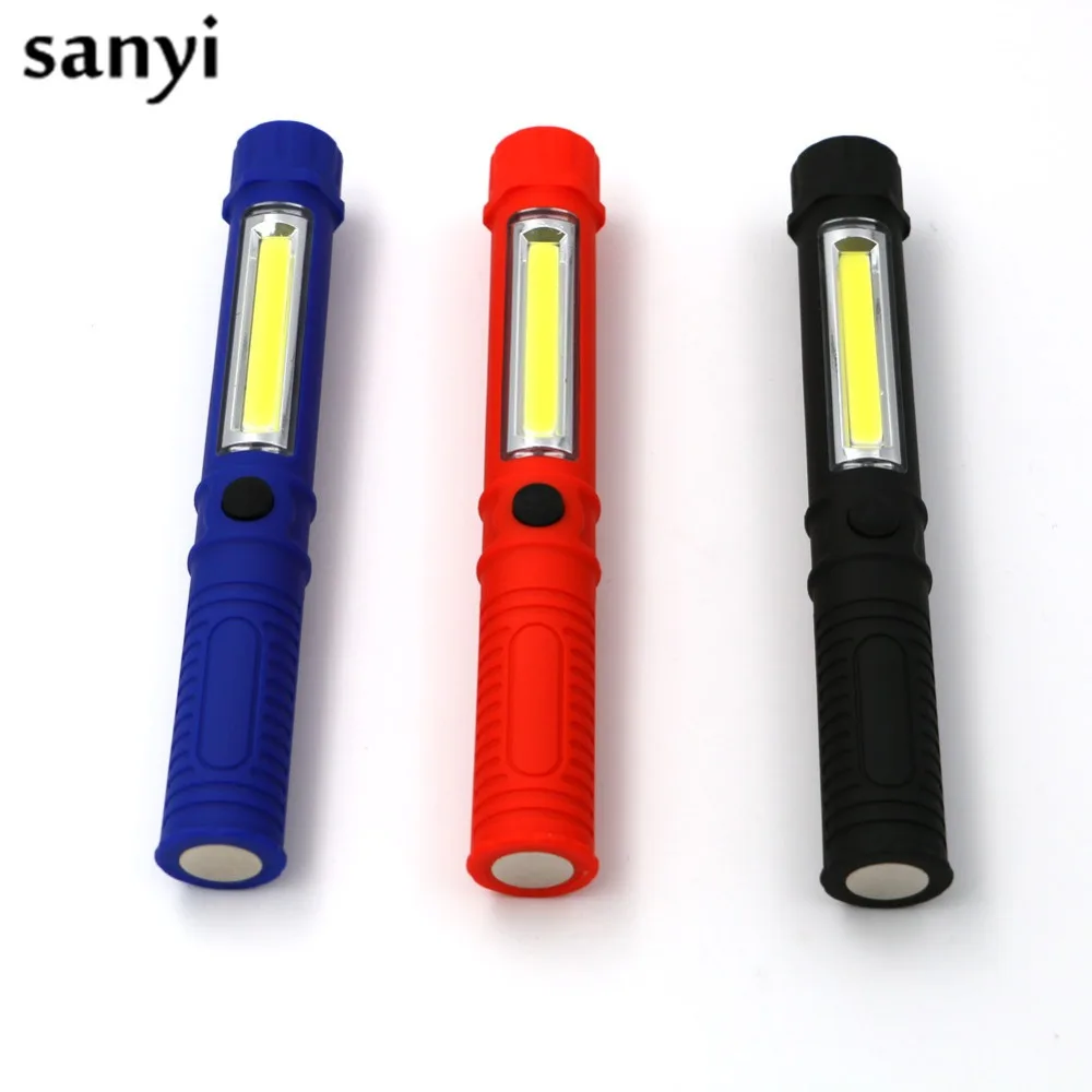 

LED Flashlight COB Led Portable Plastic Perfect Torch Lamp With Magnetic And Clip For Camping Outdoor Sport Light