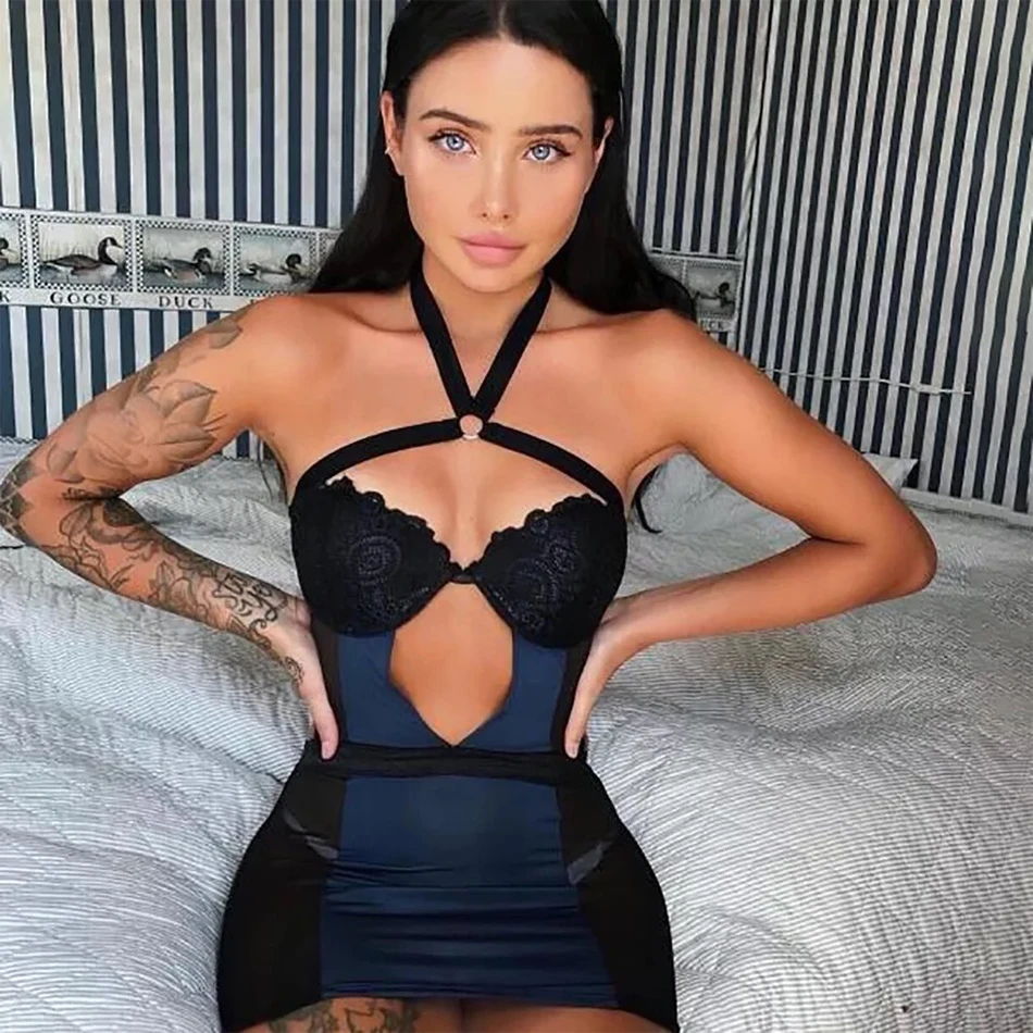 

Seamyla New Bodycon Bandage Dress Women Vestidos 2019 Sexy Summer Spaghetti Strap Blue Club Celebrity Evening Party Dresses