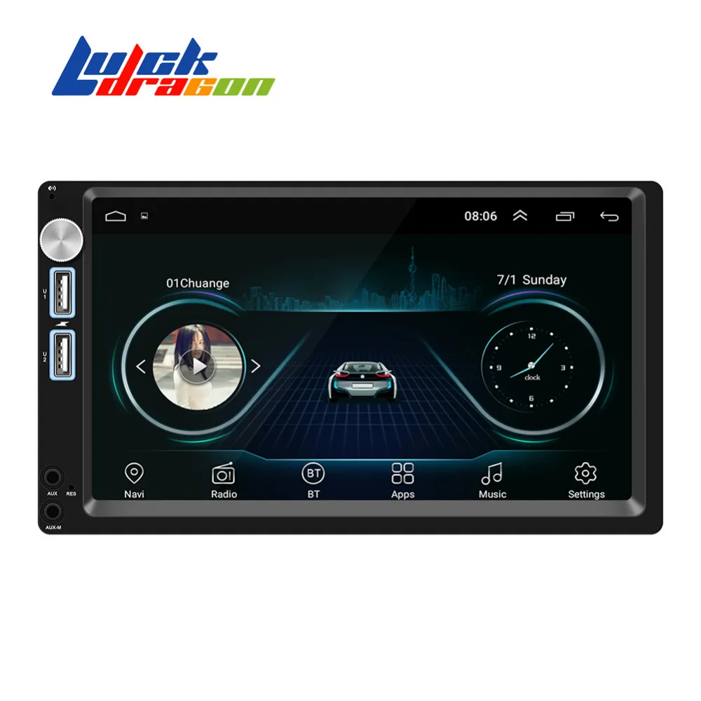 Автомагнитола на Android 8 1 автомобильная аудиосистема с Bluetooth Mirrorlink GPS навигацией Wi
