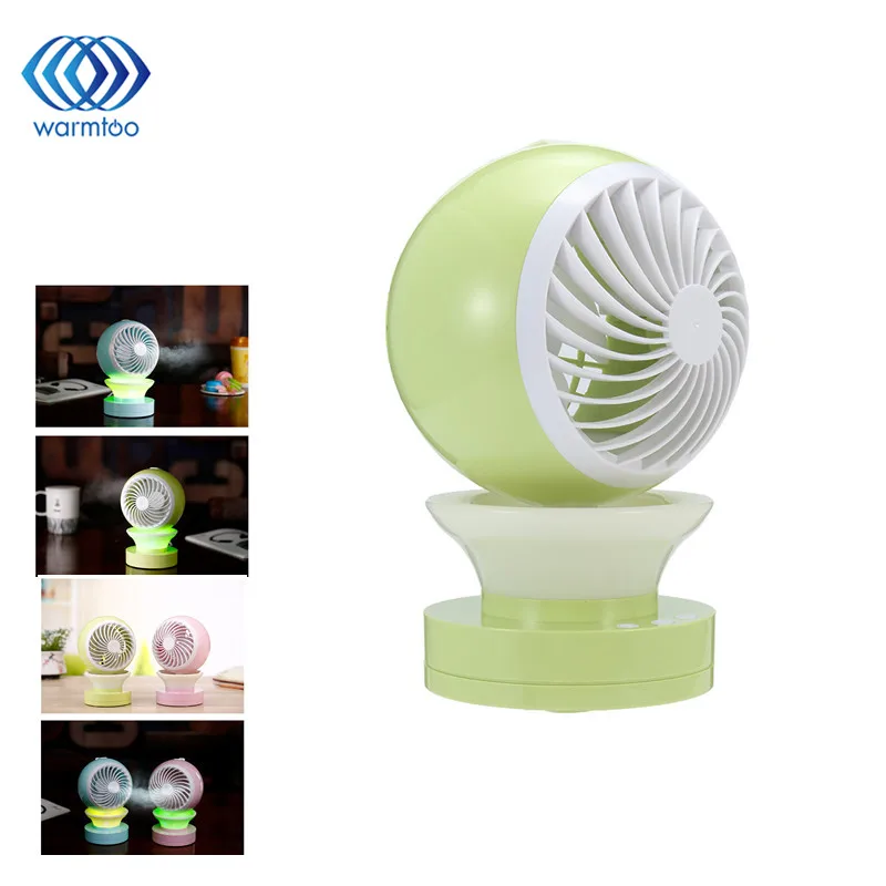 Mini Air Conditional Fan Support Humidifier With Colorful Night Light USB Rechargeable Water Mist Fan Portable for Home Office Mini Air Conditional Fan Support Humidifier With Colorful Night Light USB Rechargeable Water Mist Fan Portable for Home Office