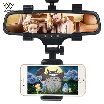 

XMXCZKJ Car Rearview Mirror Mount Phone Holder 360 Degree For iPhone Samsung GPS Smartphone Stand Universal Car Phone Holder