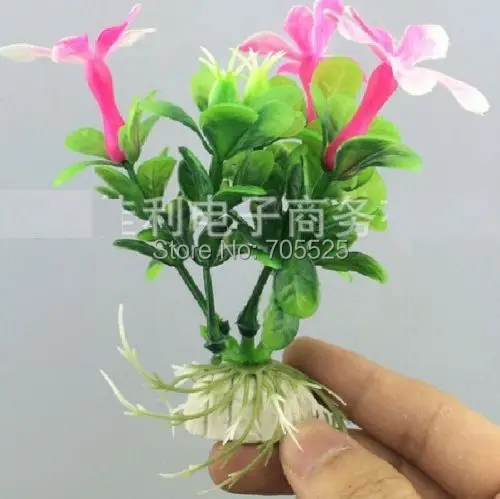 FD1115 Aquatic Cute Flower Grass Fish Tank Simulation Plant Ornament Decoration |