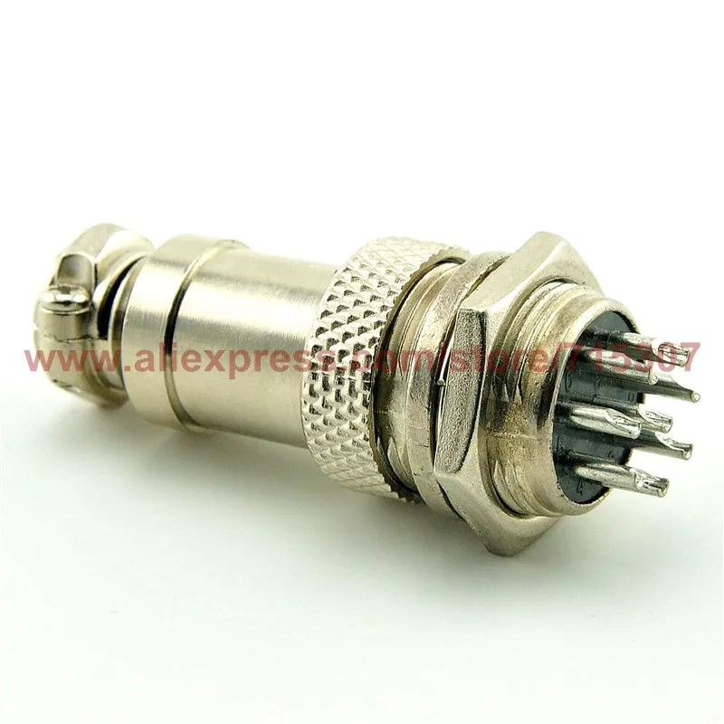 aviation plug 8pin 16mm gx16-8p