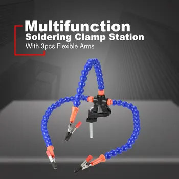 

3pcs/5pcs Helping Hands Strange Arms Soldering Repair Assembly Welding Tools Bench Vise Table Clamp Station Flexible Rotatable