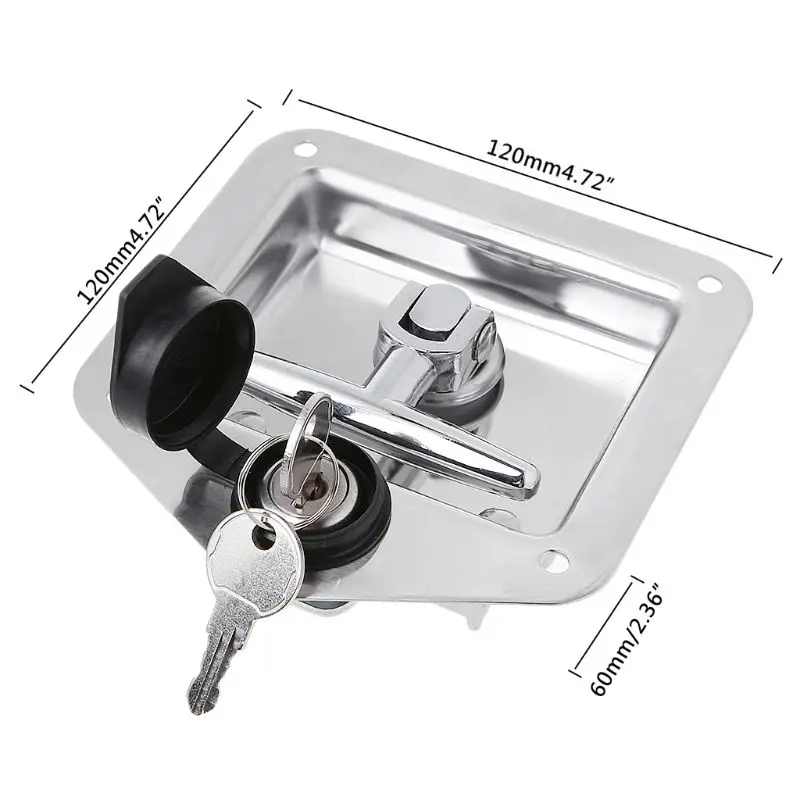 

Engineering Truck Latch Vehicles Panel Latch Trailer Plane RV Caravan Truck Toolbox Lock T-handle