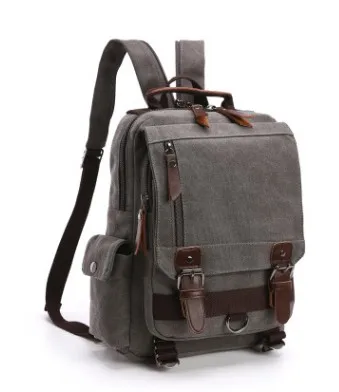 grey double backpack Новинка, мужской рюкзак, школьные сумки, дорожные рюкзаки для подростков, рюкзак для ноутбука, холщовый рюкзак для мальчиков, мужской рюкзак - Цвет: grey double backpack