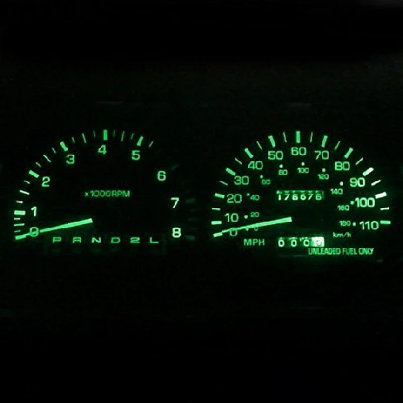 

20 Pcs PC168 T10 Twist Lock Green T10 168 Led Cluster Gauge Dash Light Bulb Car Lights