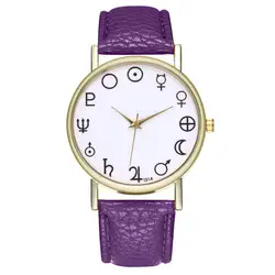 FUNIQUE, простые наручные часы с циферблатом, женские Брендовые повседневные кварцевые часы с кожаным ремешком, аналоговые часы, брендовые