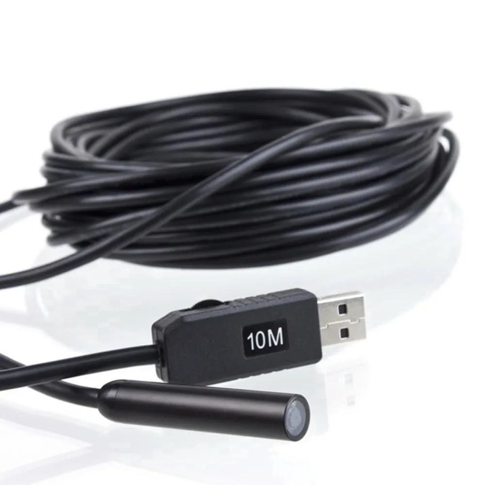 Mini Camera 10mm USB Endoscope Lens 10m Length Waterproof IP67 PC Borescope Inspection Cmos Snake Video Cam Night Vision Windows Mini Camera 10mm USB Endoscope Lens 10m Length Waterproof IP67 PC Borescope Inspection Cmos Snake Video Cam Night Vision Windows