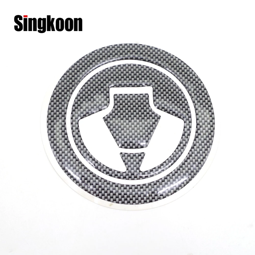 

3D Carbon Fiber motorcycle stickers and decals Fuel gas Tank Cap Pad Protector Cover FOR Kawasaki Ninja ZX-10R ZX10R 2006-2013