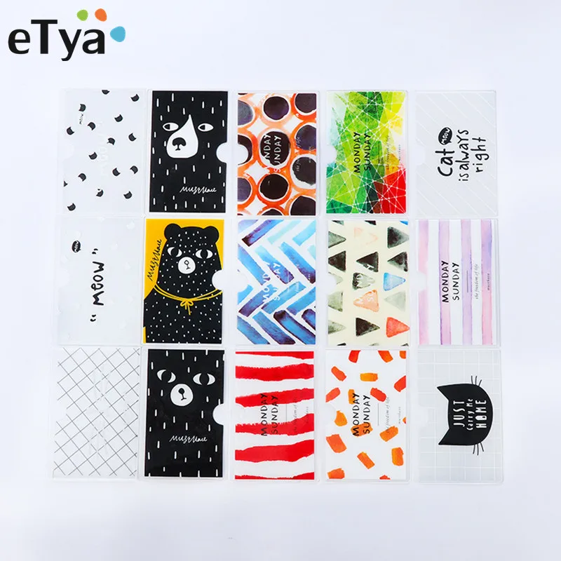 

eTya 1PCS PVC Summer Travel Credit Card Holder Women Bag Transparent PVC Transport Bus Car Card Business Credit Card Cover Case