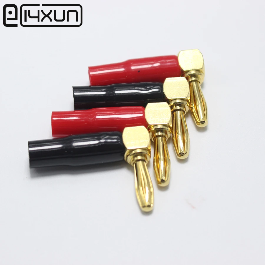 2pcs Universal 4mm L Banana Plug For Audio Video/Test Adapter Car-styling Red Black Motorcycle Automobile Accessories Hot Sale |