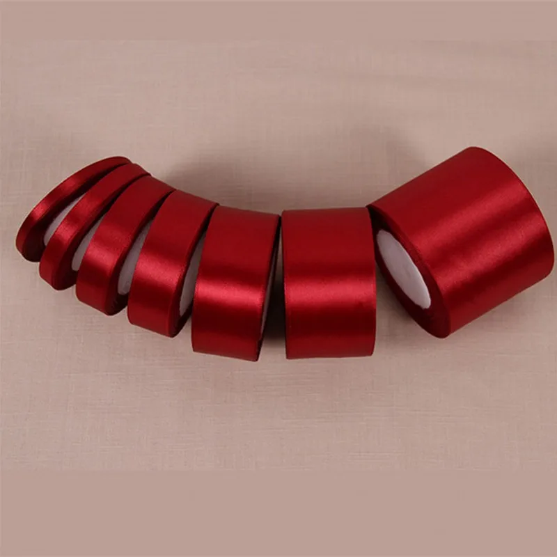 of Red Satin Ribbon Sewing card making decoration 50 yards 45metres