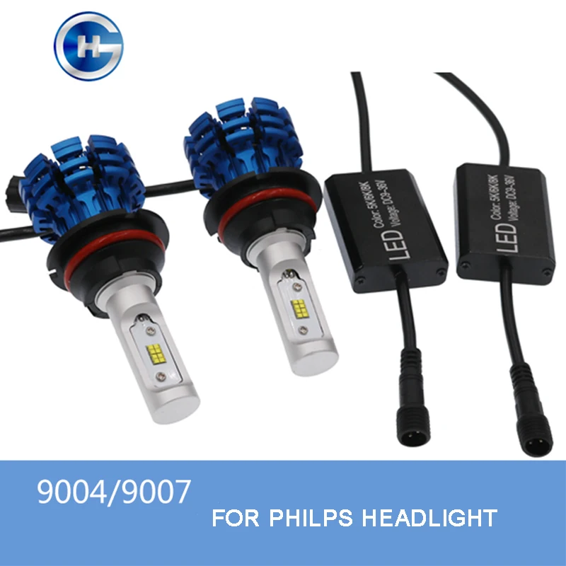 4500Lm 2.1A 12 24V 40W High pressure turbine fan A8 Headlamps