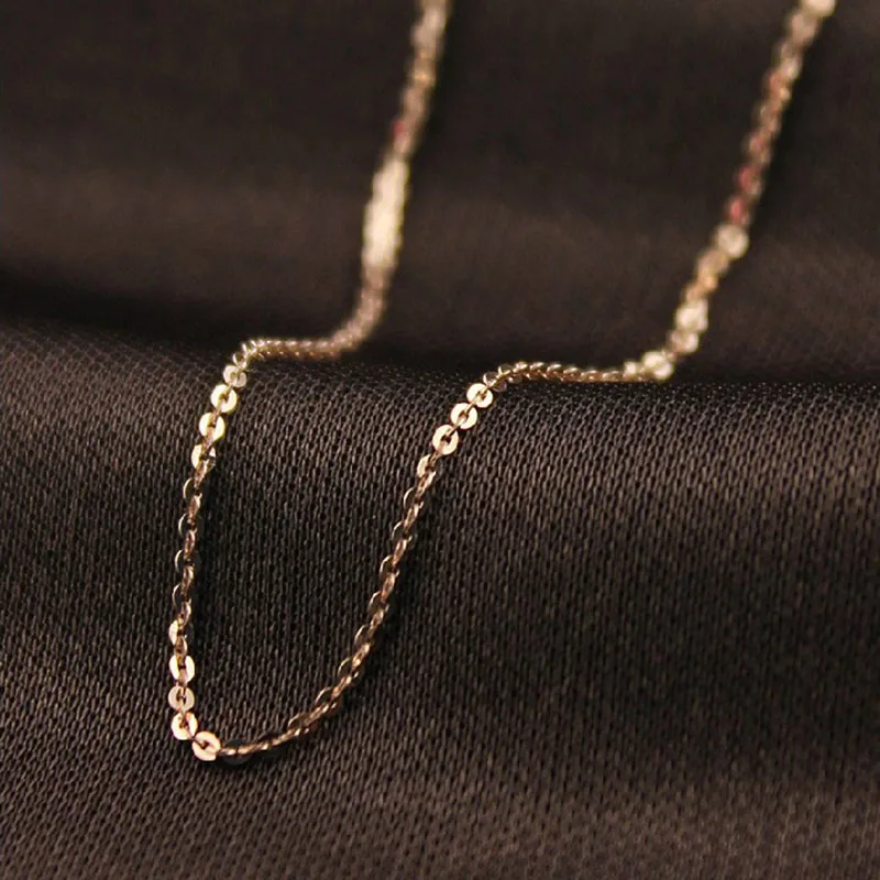 

RE classic basic chain 316l stainless steel adjustable statement necklace female gold chain fashion jewelry J35