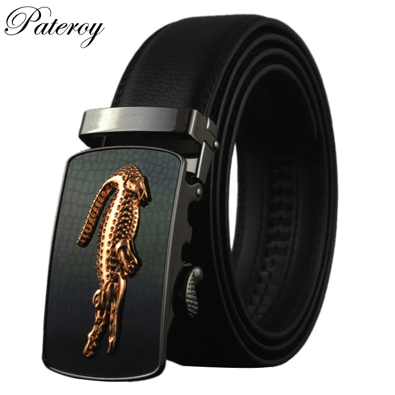 0 : Buy PATEROY Designer Belts Men High Quality Men Belt Luxury Cinto men&#39;s leather ...