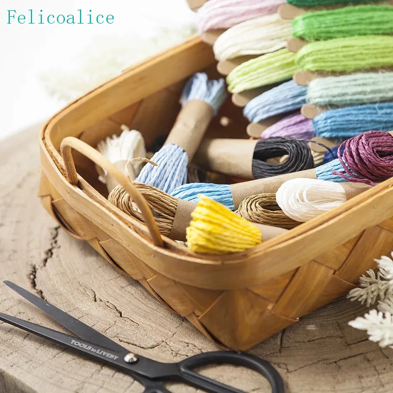 2mm*30meter 1lots Home Decorations Colorful Paper Twine String DIY Handmade Material Wedding Birthday Party Supplies