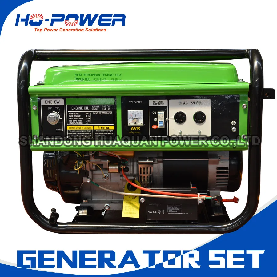 

petrol generator set home use low price 5kw 5000w genset