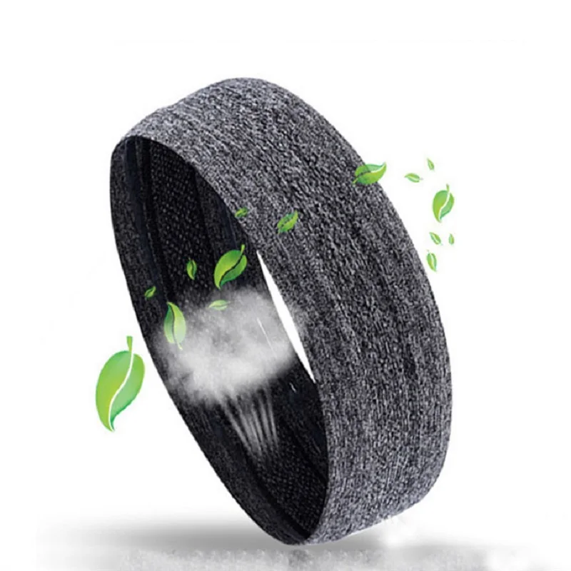 

Drop Ship 24.5CM Absorbent Sport Sweat Headband Sweatband For Men Women Yoga Hair Bands Head Sweat Bands Sports Safety