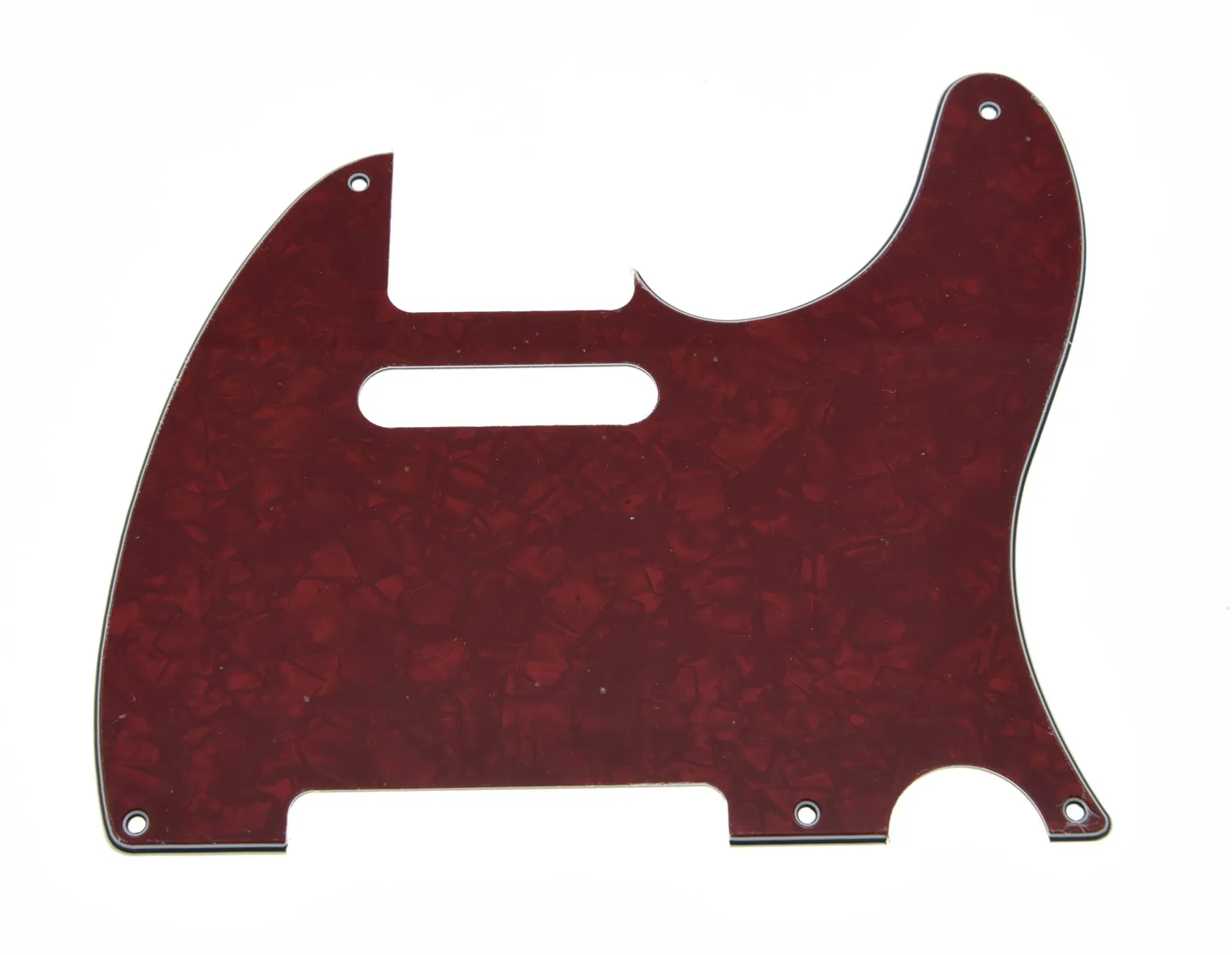 

Vintage TL Style 5 Holes Guitar Pickguard Red Pearl 3 Ply