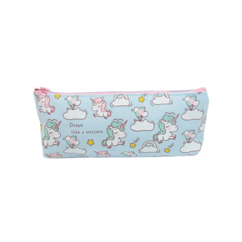 Полосатый чехол карандаш Kawai estuche escolar unicorn trousse школьная Ручка stylo cactus милые
