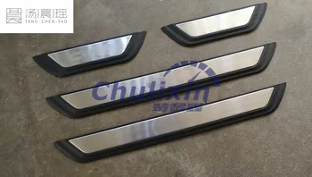 

4pcs/lot car stainless steel and ABS door sill strip welcome pedal car accessories for 2017 2018 Toyota C-HR CHR C HR
