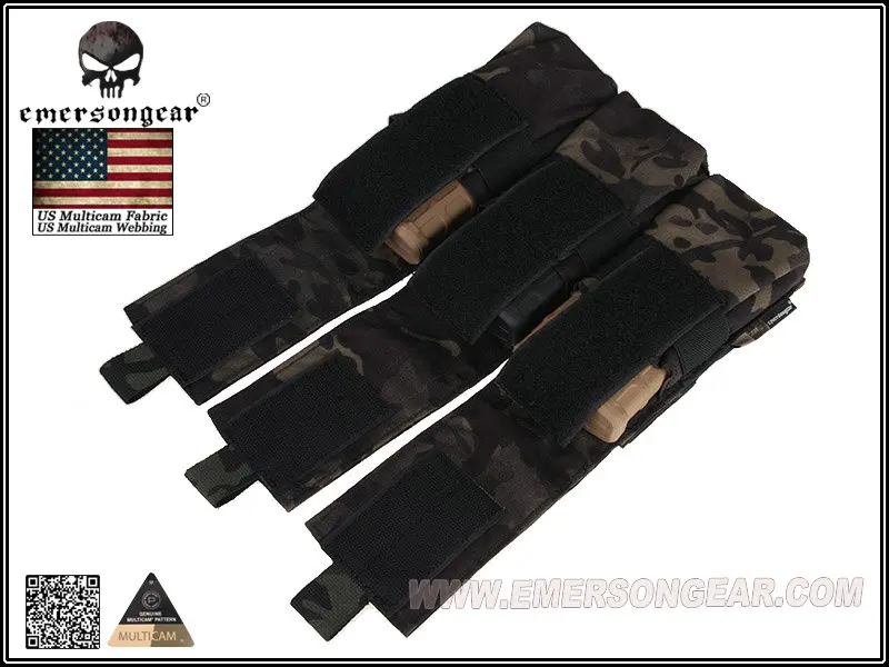 EMERSONGEAR LBT Стиль M4 тройной подсумок Молл страйкбол боевой Чехол Мультикам черный
