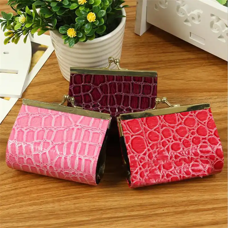 crocodile print purse