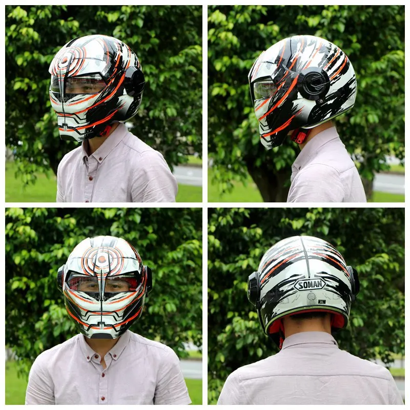 Крутой мотоциклетный шлем супер персонализированный Железный человек полный шлем винтажный Harley с открытым лицом дизайнерский шлем для взрослых шлем для верховой езды