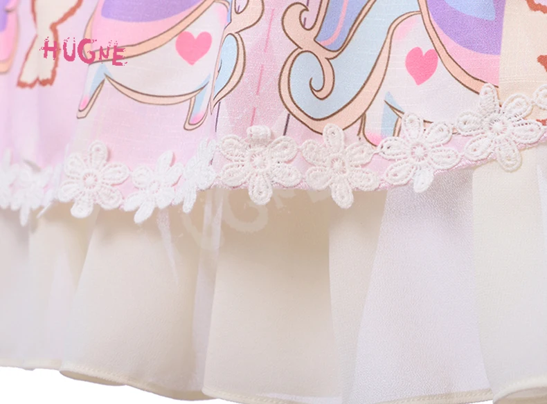 Vestido de Princesa Unicórniomanga Longa Lolita Vestido Mori Menina 7 Moda Feminina