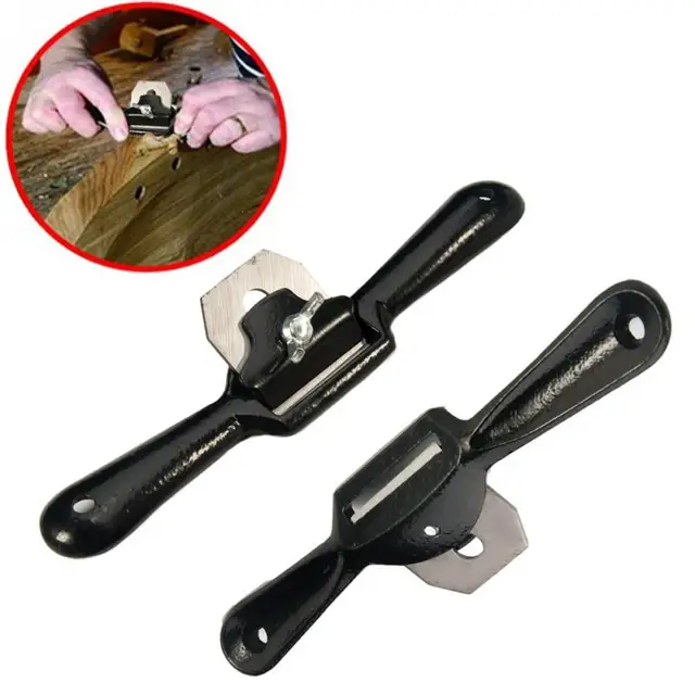 Practical Woodworking Planer Adjustable HSS 9 Inch Planer Double Nuts