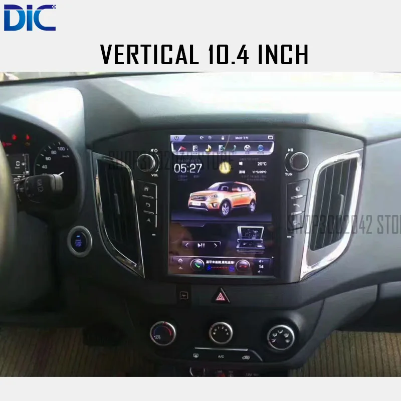 Discount DLC navigation gps player wide and vertical stereo android 6.0 navigation car radio audio video player For Hyundai IX25 CRETA 10
