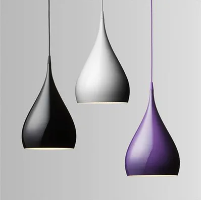 Fashion Personality Single Head Bar Counter Pendant Light Aluminum Fashion Personality Single Head Bar Counter Pendant Light Aluminum Purple Red White Lights Dining Room Lamp E27 Candle L43