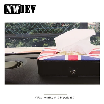 

NWIEV Car Styling For Toyota Corolla Seat Leon Jeep Renegade Skoda Fabia Renault Audi A3 Q7 Tissue Box Paper Holder Accessories