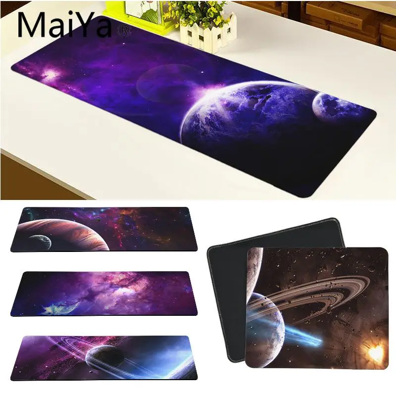 Игровой коврик для мыши Maiya резиновый Настольный с космическим вселением