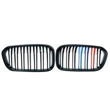 1 Pair Car Styling Black M 3 Double Slat Front Kidney Grille Racing Grill For BMW F20 LCI 1 Series 114i 116i 118i 120i 125i P8
