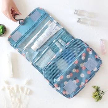 

Fashion Travel Hanging Makeup Pouch Men Women Zipper Tolitery Kit Beauty Cosmetic Organzier Storage Bag Drop Shipping