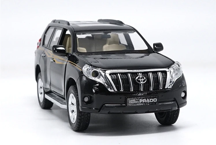 1:32 весы литья под давлением игрушка модель Toyota Land Cruiser Prado внедорожник со звуком светильник автомобилей Вытяните назад образовательные коллекция детский подарок