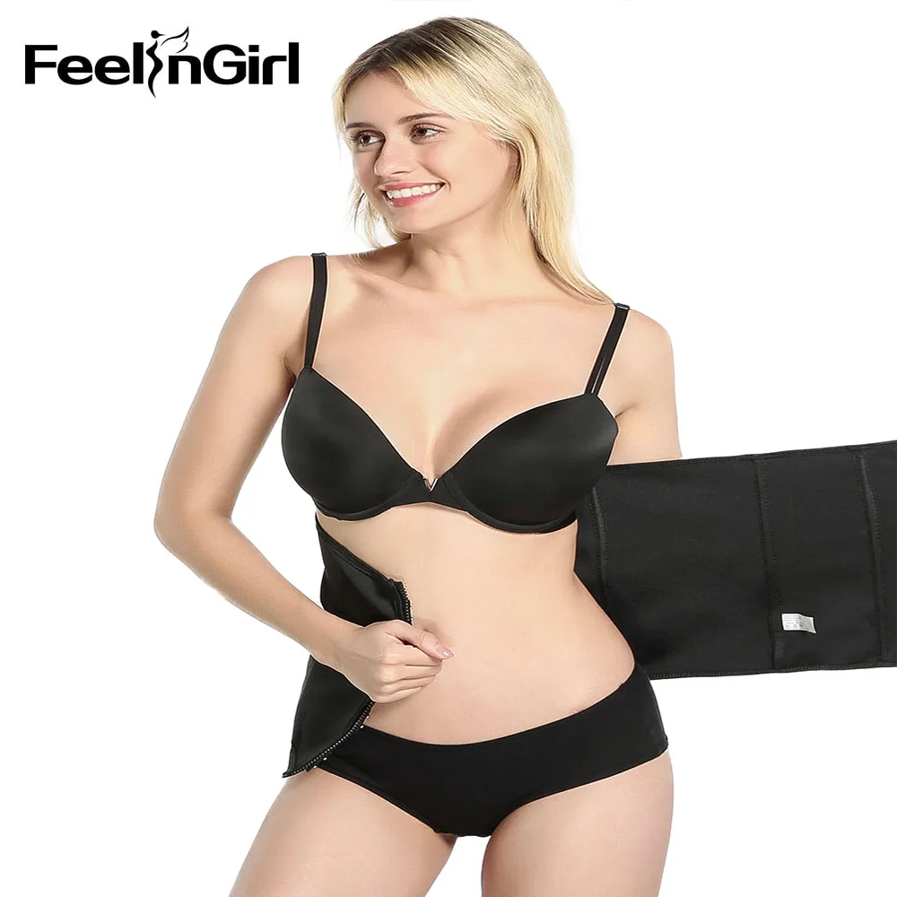 FeelinGirl женский Неопреновый Пояс для тренировок, для похудения, для похудения, для увеличения живота, Корректирующее белье, Elstiac, триммер для