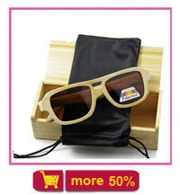 Поляризованные деревянные очки Для мужчин бамбуковые солнцезащитные очки Для женщин Брендовая Дизайнерская обувь оригинальные