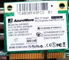 AzureWave AW-NE785H AR5B95 AR9285 Metade Mini PCI-e WLAN Sem Fio Wi-fi Cartão
