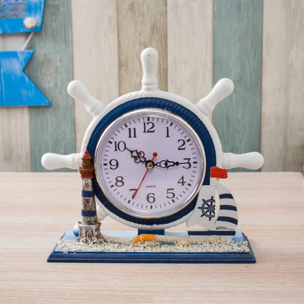 Средиземноморские модные электронные настенные часы современный дизайн креативное украшение деревянные винтажные настенные часы настенные c