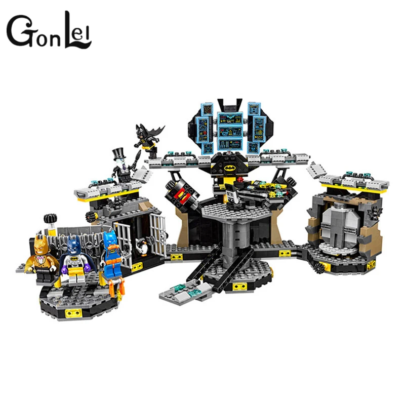 

1087pcs BATMAN MOVIE Break-in Building Blocks set DIY Bricks toys Gift for children Compatible with Legoinglys