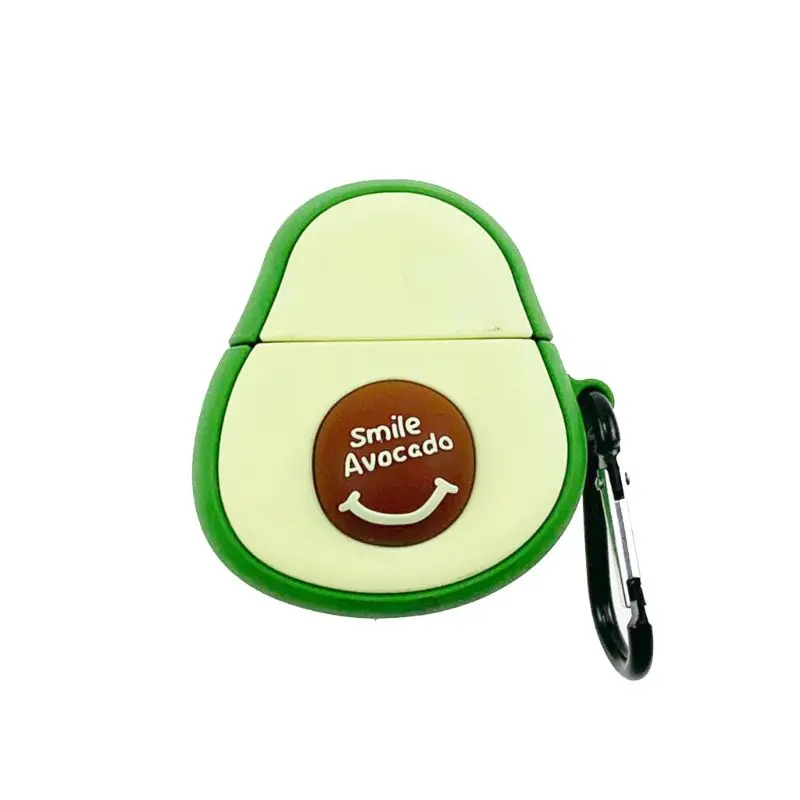 

Fashion Avocado Pattern Soft Silicone Protective Cover Shockproof Case Skin Shell for Airpods 1/2 Charging Box