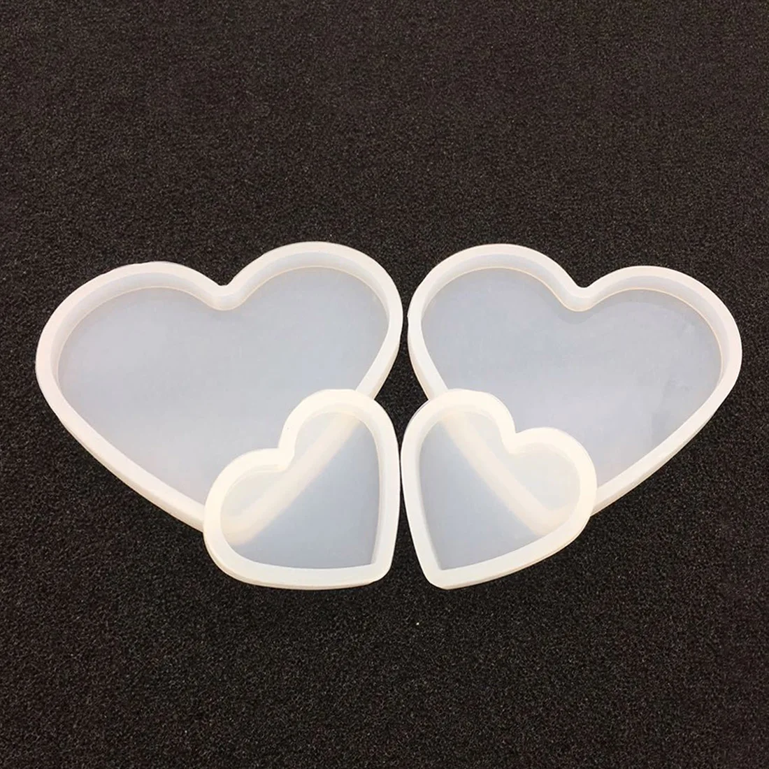 

Pottery base Mud Resin Decorative Craft board Silicone Mould Jewelry Making molds new love heart Soft mold epoxy resin molds