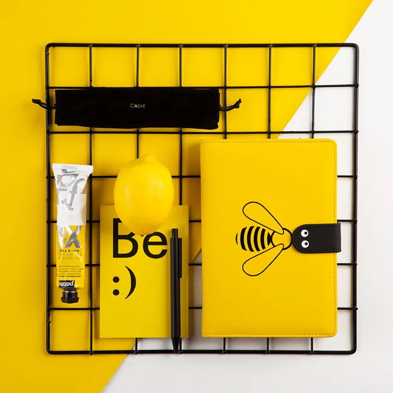 

2019 Originality Small Fresh Apis Florea Hand Account Lattice Page Notebook Grid Basis Hand The Books